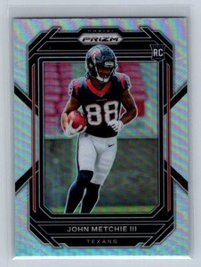 2022 Panini Prizm John Metchie III Silver #316 Houston Texans