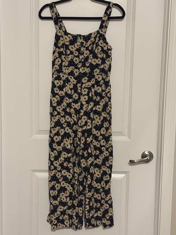 Wild Fable Whimsical Sunflowers Jumpsuit XS