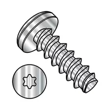 Thread Forming Screw, #8-16 x 3/8 in, Passivated Stainless Steel Pan Head Torx