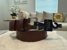 Polo Ralph Lauren Leather Roller-Buckle Belts Tan Size 36 NWT 79.50