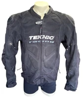 Teknic 8011 Supervent Pro Mesh Mens USA 46 Motorcycle Riding Jacket w/ Speedhump