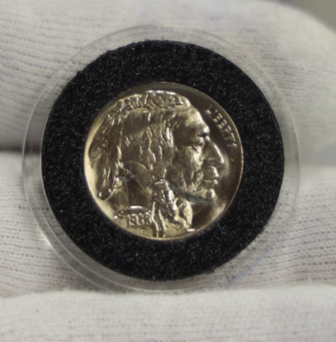 1938 D US Buffalo Nickel 5c Gem Unc