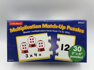 Lakeshore Learning Multiplication Match Up Puzzles RR421 Ages 6+ Homeschool NEW