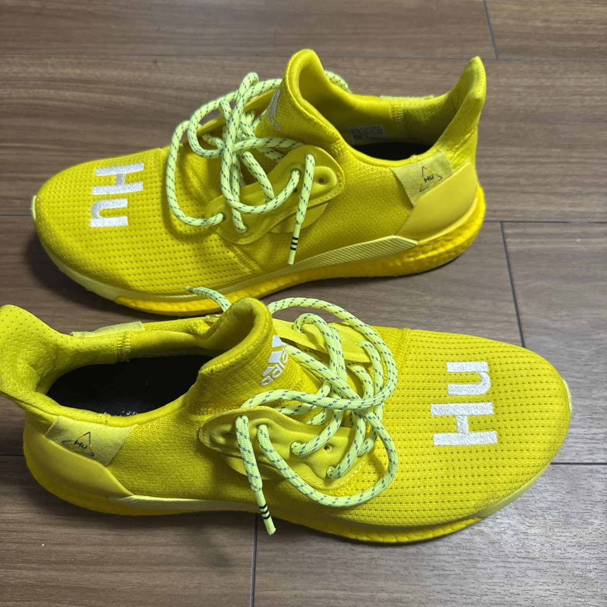 ADIDAS PHARRELL X ADIDAS SOLARHU GLIDE MEN SIZE 10.5 BRIGHT YELLOW adidas Pharrell x Solar Hu Glide Bright Yellow | eBay main image 3