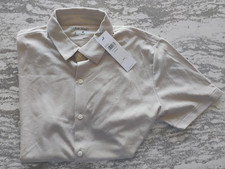 Calvin Klein Short Sleeve Dress Shirt Medium 89.50 MINT FREE SHIPPING 
