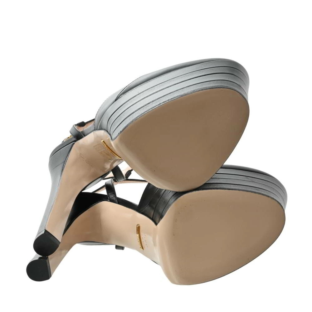 GUCCI ankle strap platform heel sandals 36.5 black GUCCI thumbnail 6