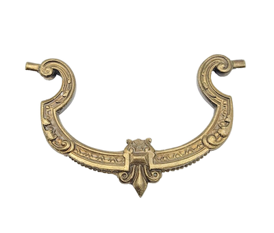 #ad Vintage Single Brass Ornate Bail Pull for 4.25quot; Pull Handle Replacement 0082 $10.00