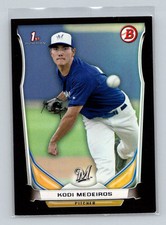 2014 Bowman Draft Picks & Prospects Black Asia Kodi Medeiros Milwaukee Brewers