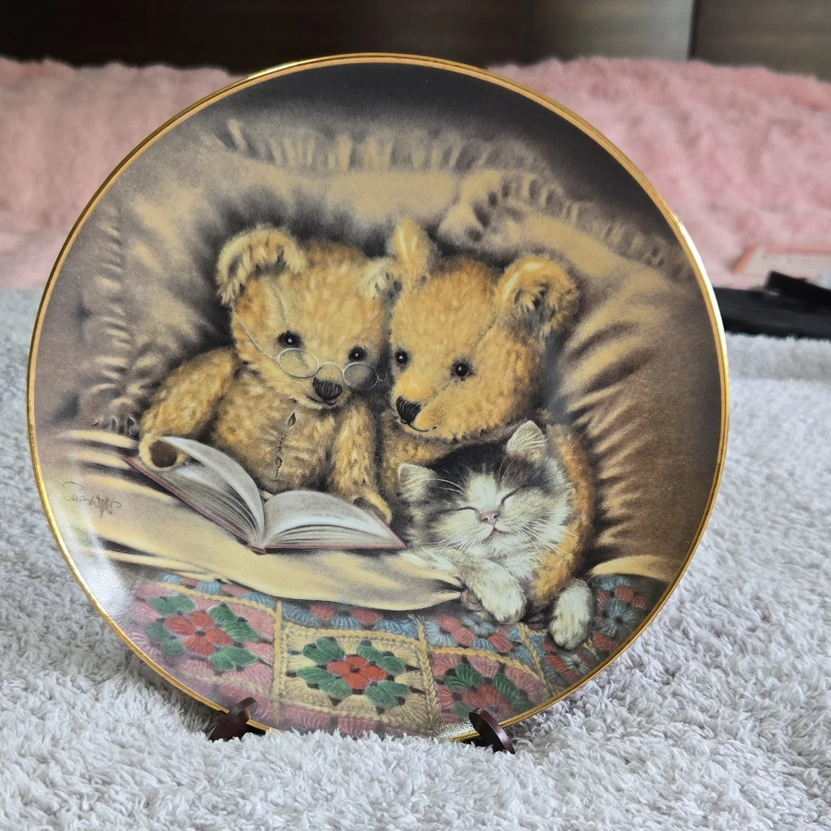 Franklin Mint Teddy Bear Plate for sale | eBay