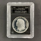 1879 Bradford Exchange 1 Oz. .999 Silver Schoolgirl Morgan Proof With Wood Box