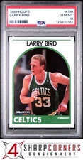 1989 HOOPS #150 LARRY BIRD CELTICS HOF PSA 10