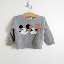 Mini Rodini Ritzratz Organic Cotton Sweatshirt Grey 92/98