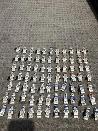 Huge Lot of 77 LEGO Star Wars Clone Minifigures. Perfect Condition