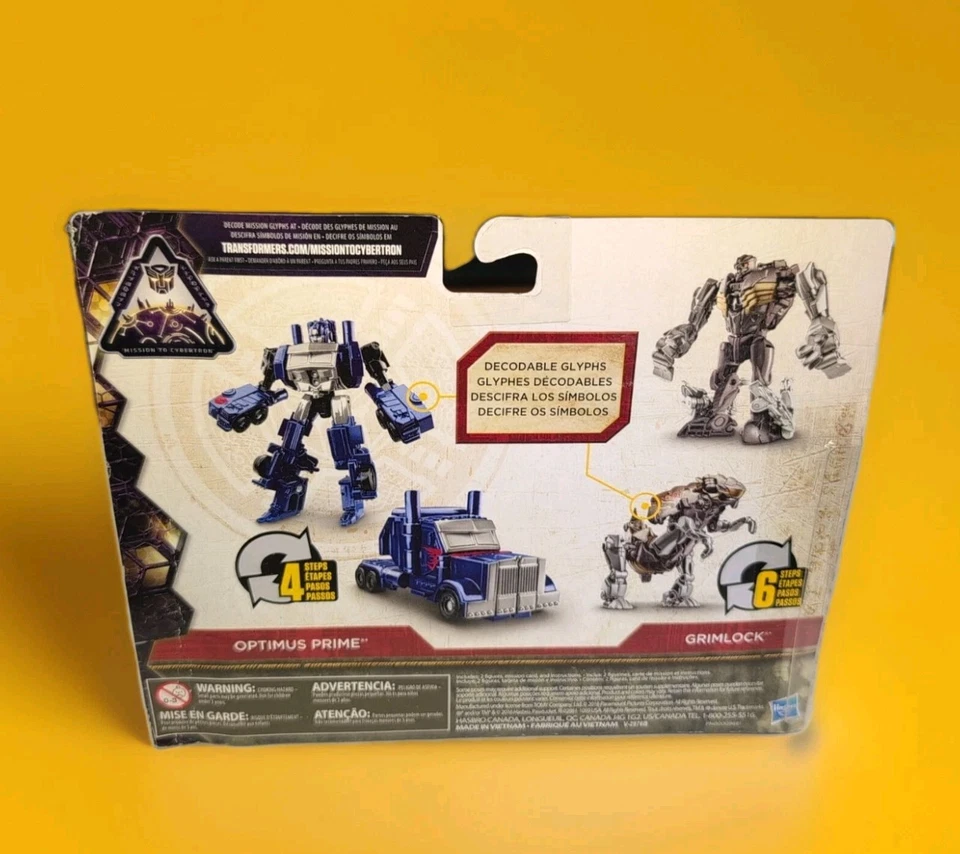 OPTIMUS PRIME & GRIMLOCK Transformers The Last Knight Toys R Us Exclusive - NEW - Image 3 of 4