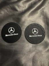 🔥2x Car Coasters Cup Holders 2.75” Universal | For Mercedes Benz