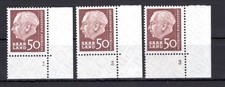 Saarland MiNr. 393 (3) postfrisch mit FN 1, 2, 3 (C2881