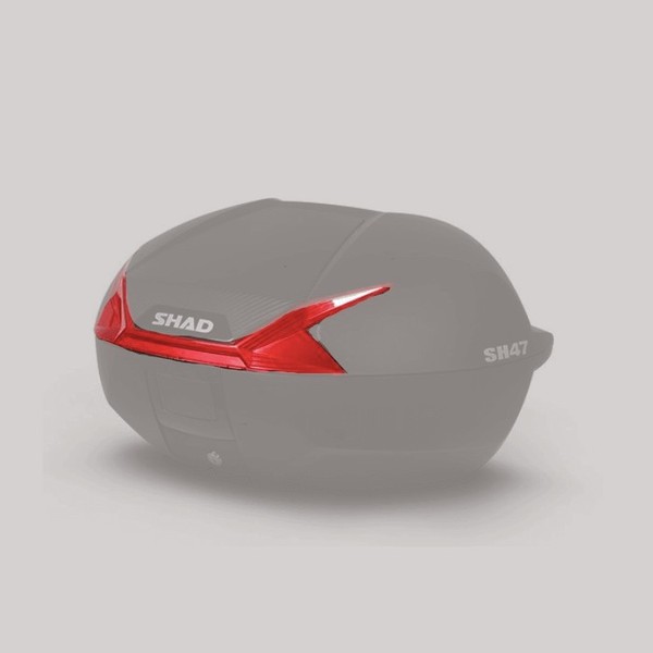 Rotes Catadioptrisches Top Case Shad SH47 - D1B471CAR-image