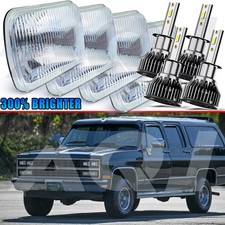 New For Chevrolet V1500 Suburban 1989-1991 4pcs Led Headlights Highlow Beam Dot New For Chevrolet V1500 Suburban 1989-1991 4pcs Led Headlights Highlow Beam Dot