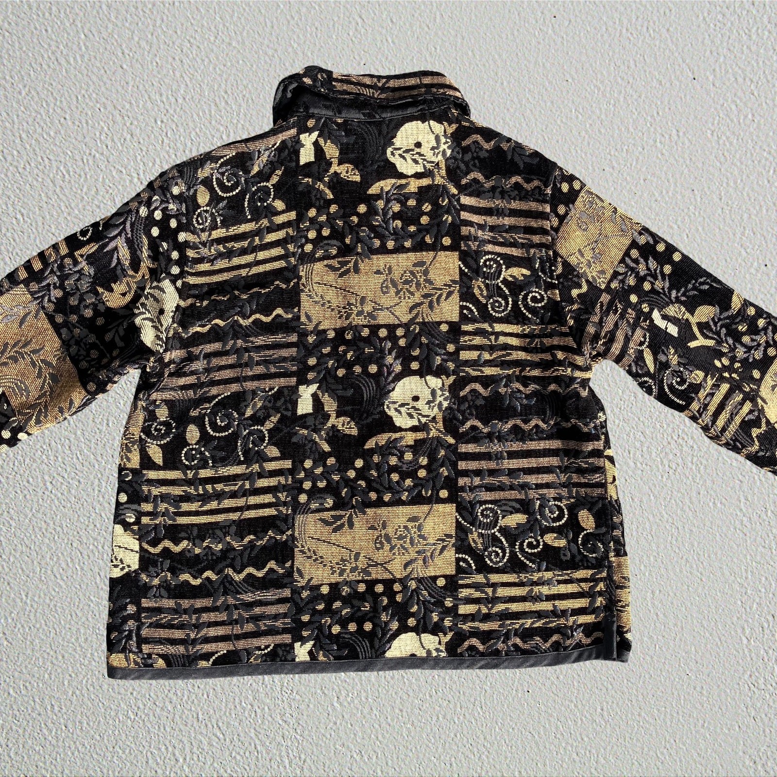 Bohemian patchwork reversible thin jacket, boho c… - image 6