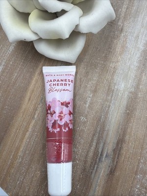 1x  BBW   JAPANESE CHERRY BLOSSOM   BATH BODY WORK   SHIMMER LIP BALM GLOSS