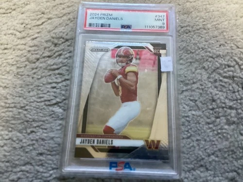 2024 Panini Prizm - Rookies Jayden Daniels #347 Prizm (RC) psa 9