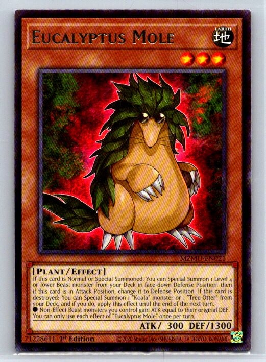 Eucalyptus Mole MZMU-EN021 Rare Maze of Muertos Yu-Gi-Oh LP