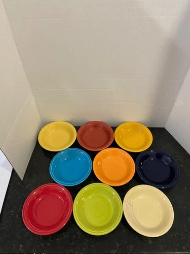 Fiesta Lot of 9 5 3/8" Berry Fruit Dessert Bowls EUC!!!