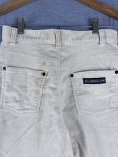 Vintage Levis Pants Unisex 33x34 Fits 26x32 Cream Corduroy 70s 80s has Flaws
