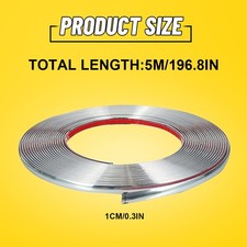 34 Chrome Trim Molding Strip Car Door Window Bumper Side Trime Protector 16ft