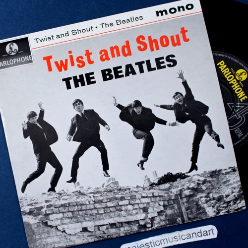 THE BEATLES TWIST AND SHOUT EP 7" VINTAGE VINYL 45 PARLOPHONE UK MONO EX+
