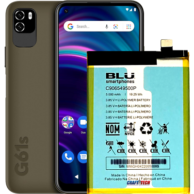 BLU G61s G0630WW Original OEM blu battery C906549500P 5000mAh