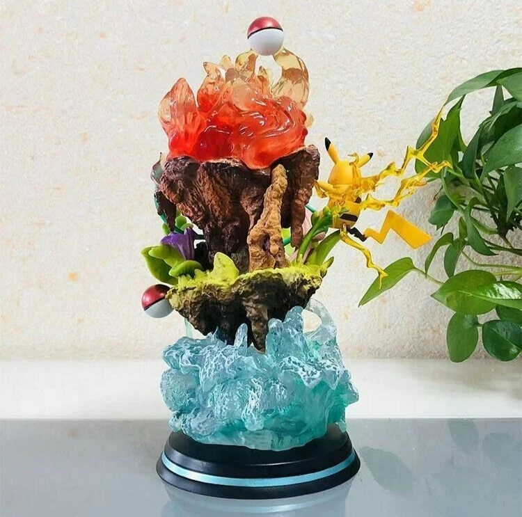 Action Figure Pokémon Starter Evolution 26cm STATUA DA COLLEZIONE Anime - Immagine 4 di 4