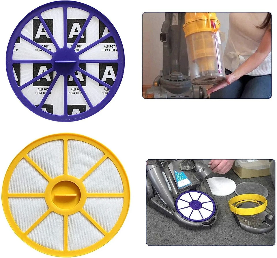 Pre & Post Motor HEPA Filter Replacements for Dyson Vacuum DC14 DC-14 DC-15 - Image 4 of 4