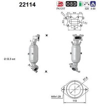 AS Katalysator Kat passend für Honda CR-V III RE_ Benzin 22114 Euro 5