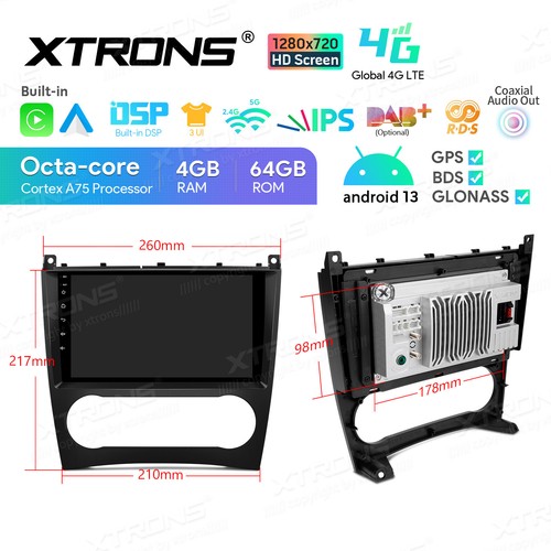Car Stereo Radio Android 64GB GPS +AHD CAM For Mercedes Benz W203 C200 C230 C280 - Picture 12 of 18