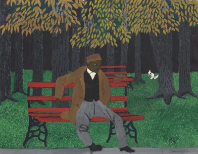 The Park Bench : Horace Pippin : 1946 : Archival Quality Art Print