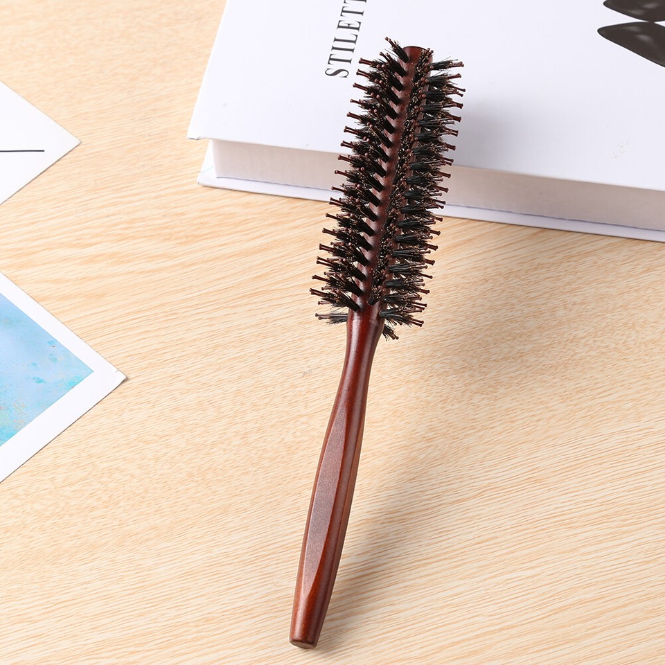 Hair Styling Brush Anti Slip Handle Boar Bristle Hair Brush for Men