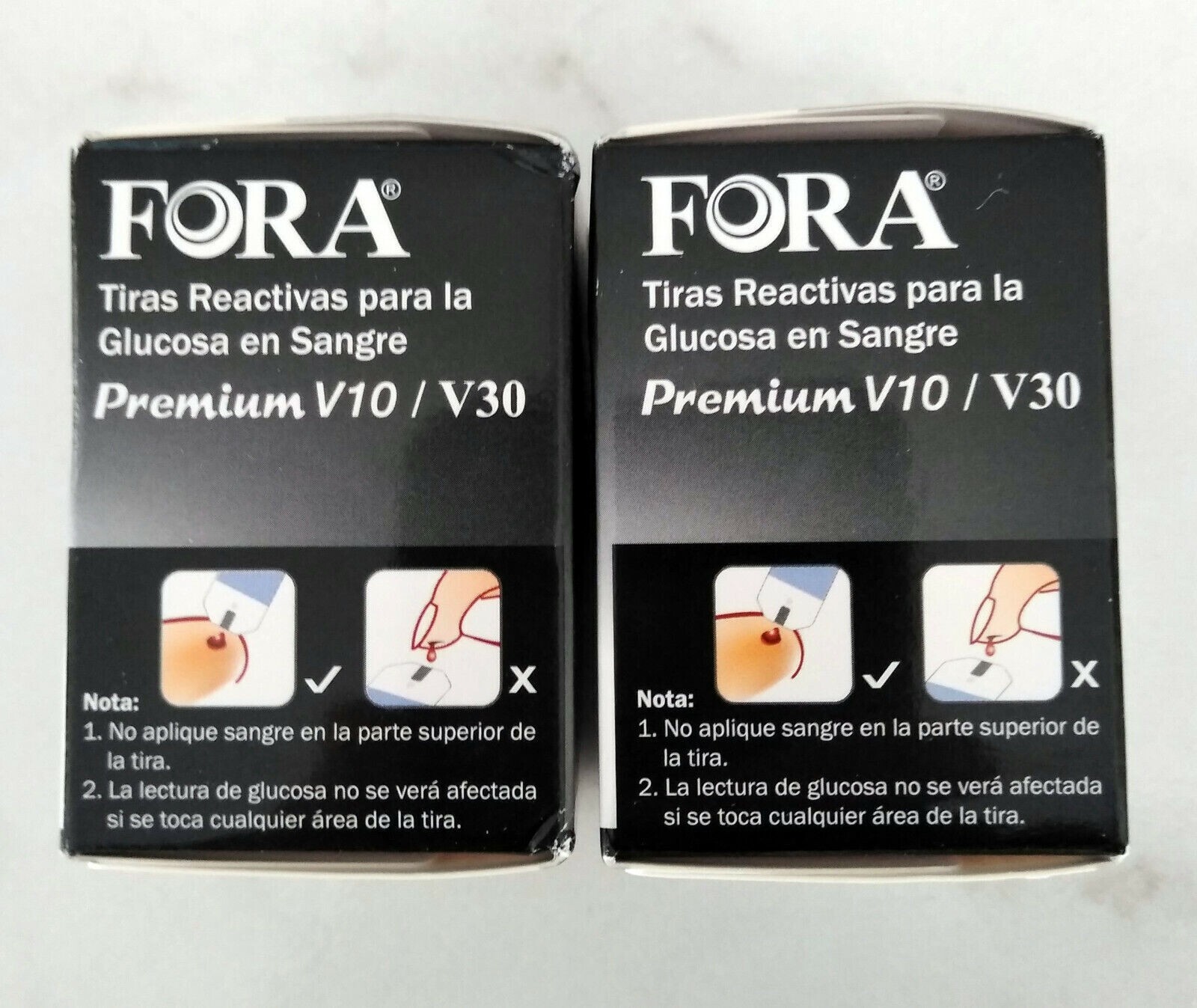 2 Fora Blood Glucose Test Strips Premium V10/V30 50 Strips 2025 New eBay