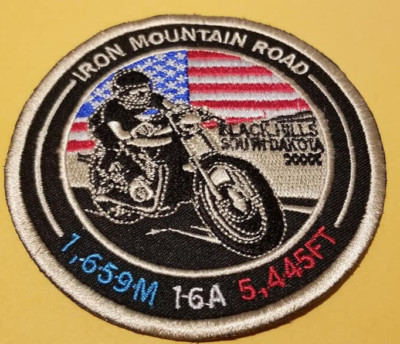 Black Hills South Dakota Iron Mountain Road Embroidered Patch approx 3.5''