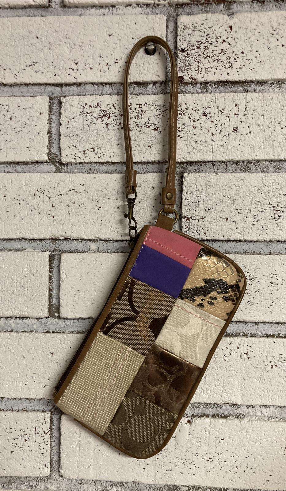 Coach Patchwork Wristlet Small Multicolored - image 3
