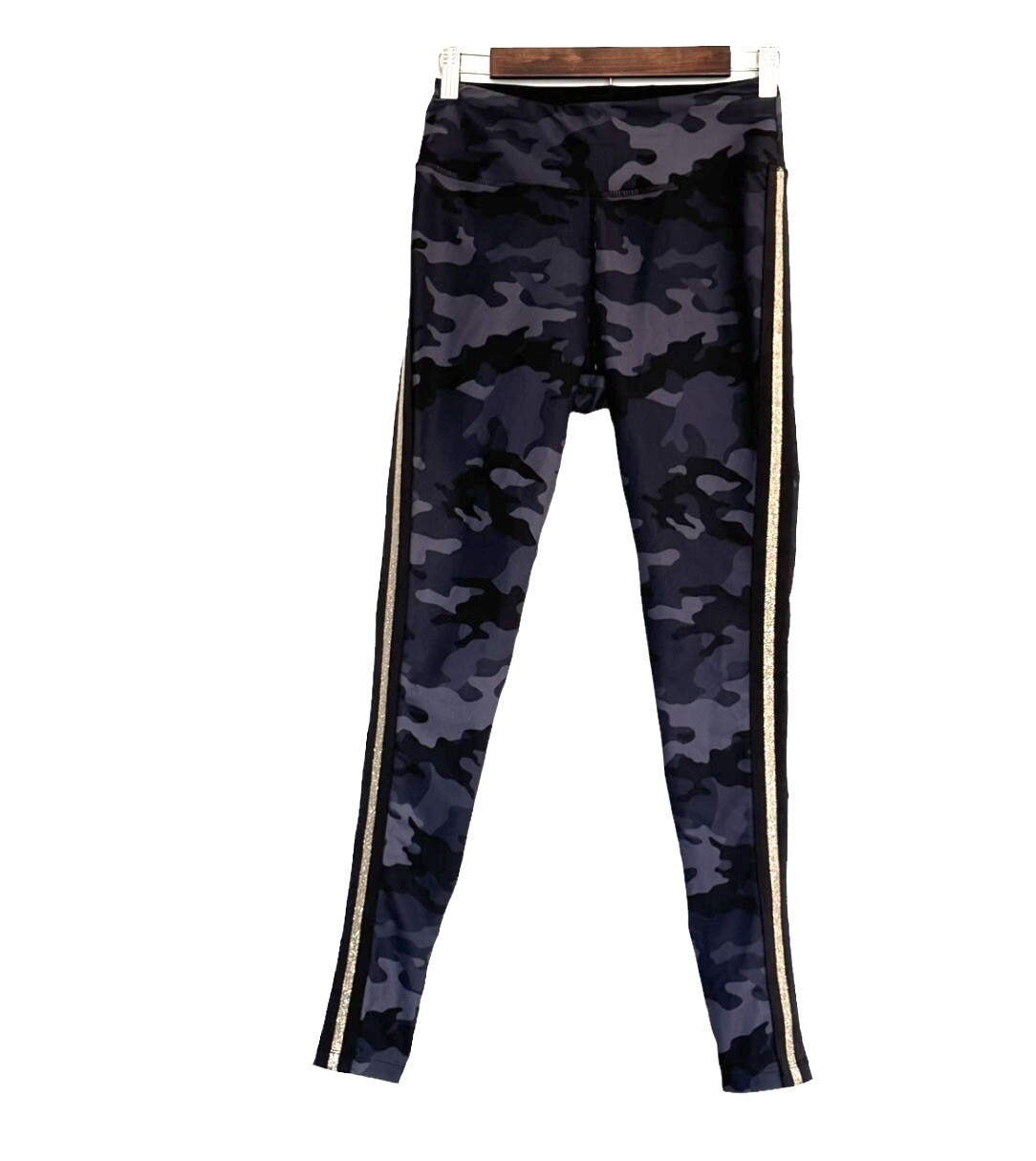 Avia Leggings Womens Small Leopard Drawstring Athletic Yoga Workout Casual Pants