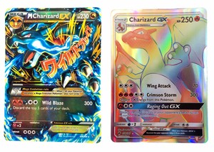 Details About Charizard Mega Ex 69106 Charizard Gx 158147 With Box Holder And Card Sleeve