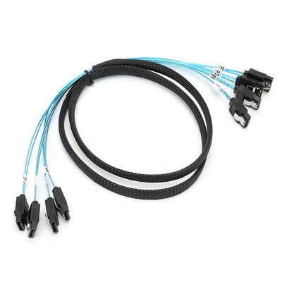 Sata Cable Sata Sas Cable High Speed 6Gbps 4Pcs/Set High Quality for Server 1m