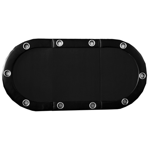 INO Design 84" TriFold Texas Holdem Casino Game Folding Poker Table Top Black eBay