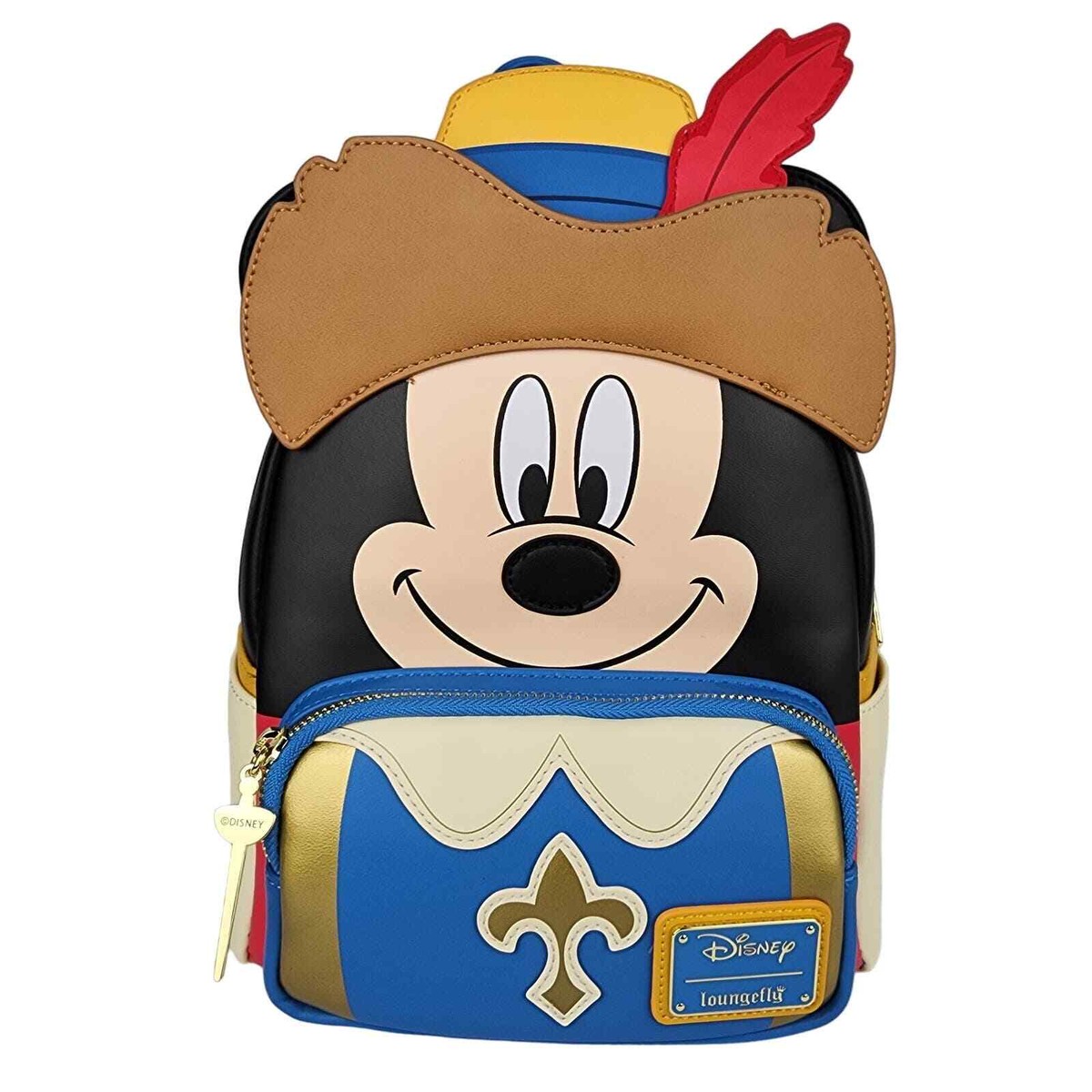 Disney Loungefly Three Musketeers Mickey Mouse Mini Backpack