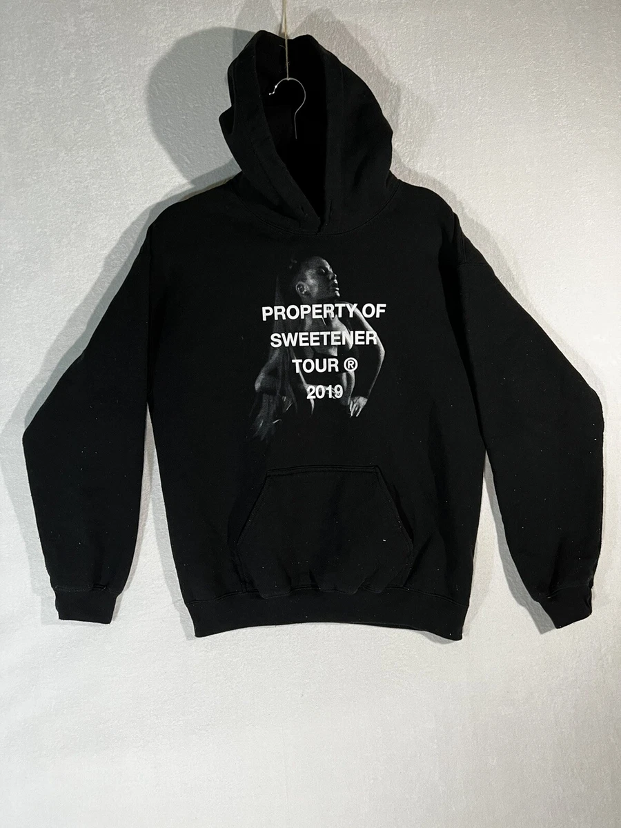 Ariana Grande Hoodie Mens XS Black Sweetener Tour Graphic Pullover  Sweatshirt