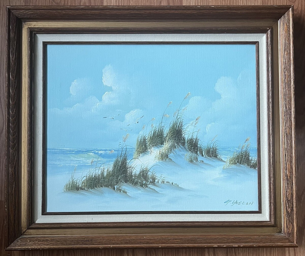 【F4号】good blue(spelling) 油絵 oil painting F4号】good blue(spelling) 油絵 oil painting F4号】good blue