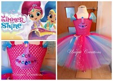 SHIMMER & SHINE INSPIRED TUTU DRESS AGE 1,2,3,4,5,6,7,8,9,10