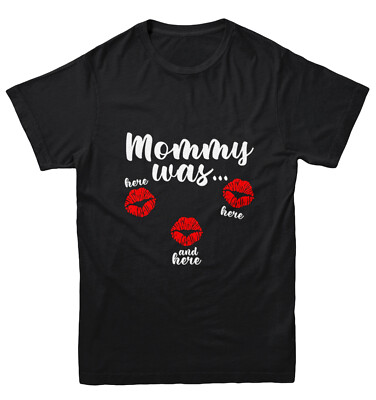Mommy Was Here Here And Here - Valentine's Day Kisses Youth T-Shirt
