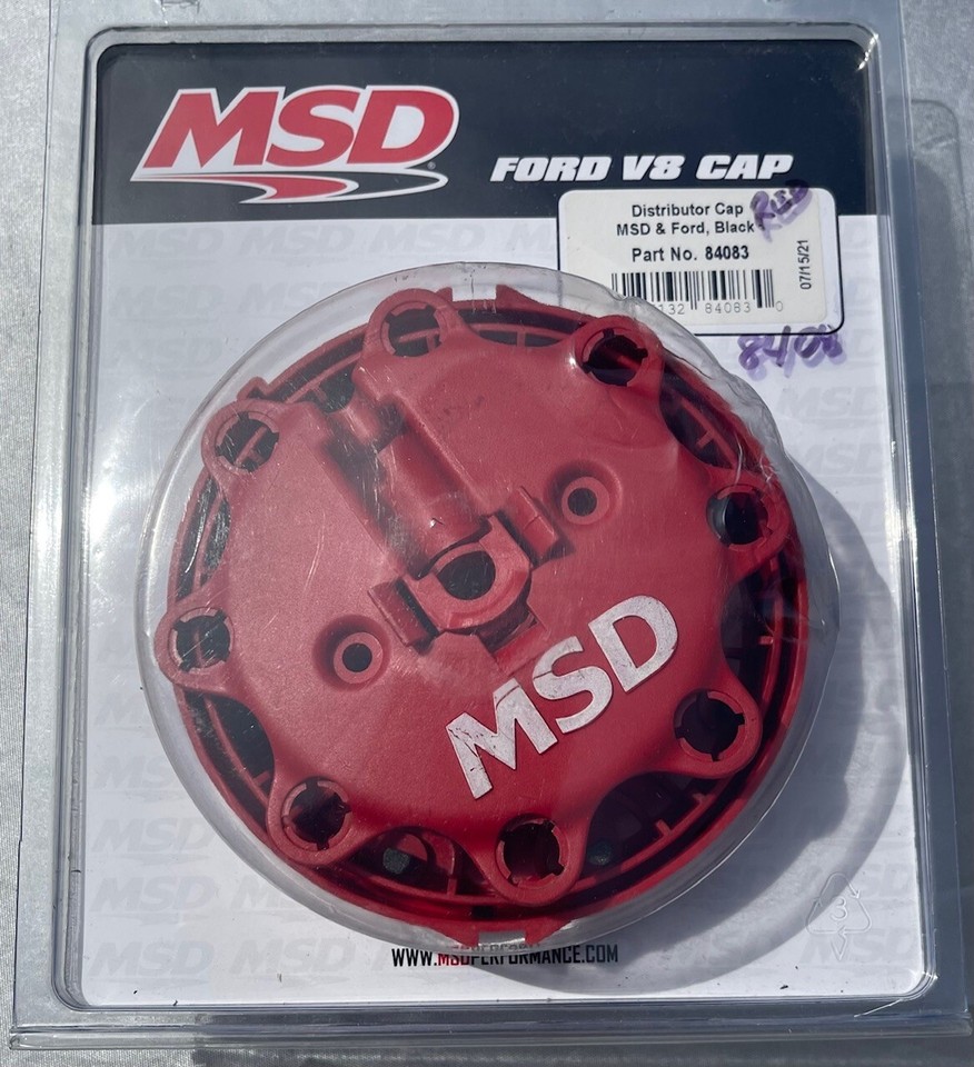 MSD Ford V8 Red Distributor Cap 8408 eBay